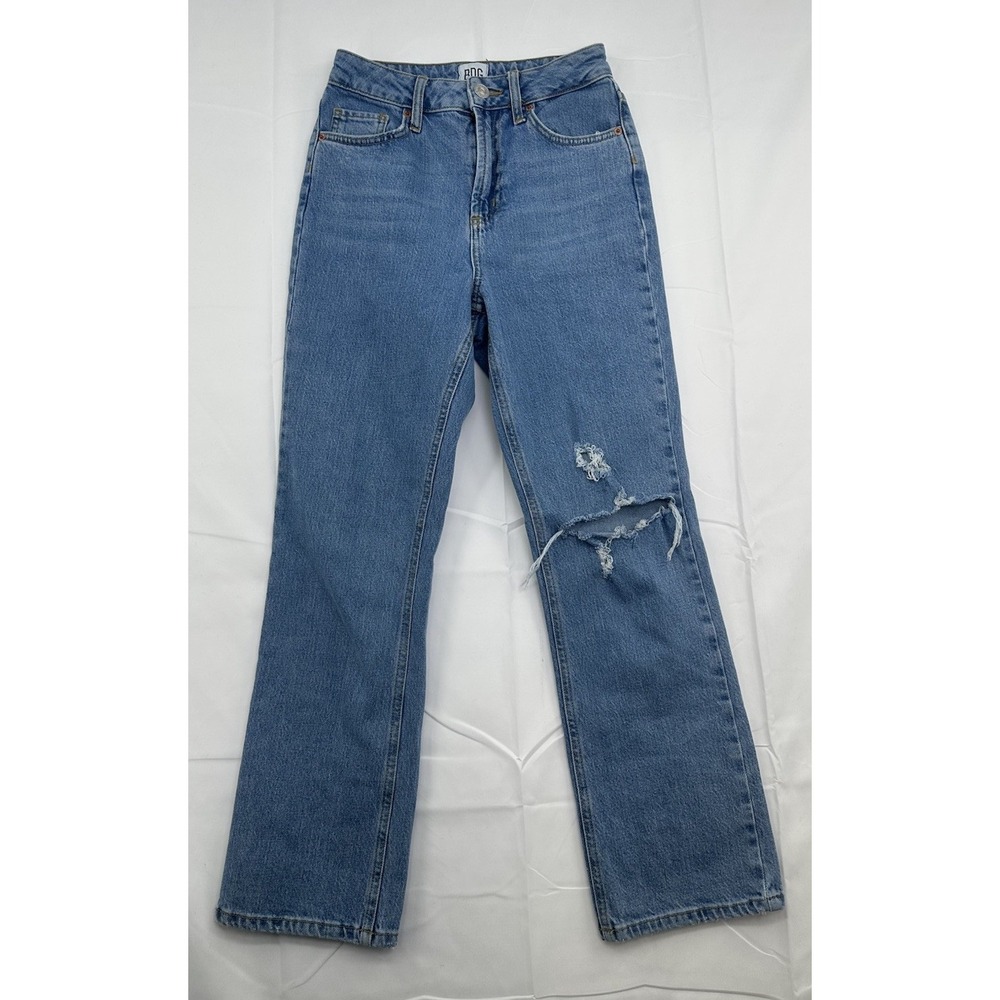 BDG Urban Outfitters Straight Kick Size 26 Women's Jeans Light Wash Distressed